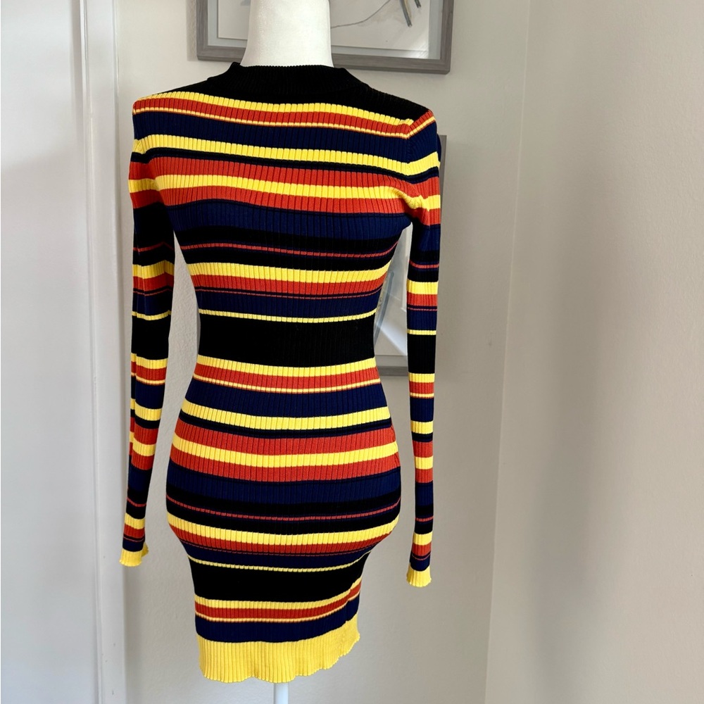 Say What? Multicolor Striped Long Sleeve Dress
